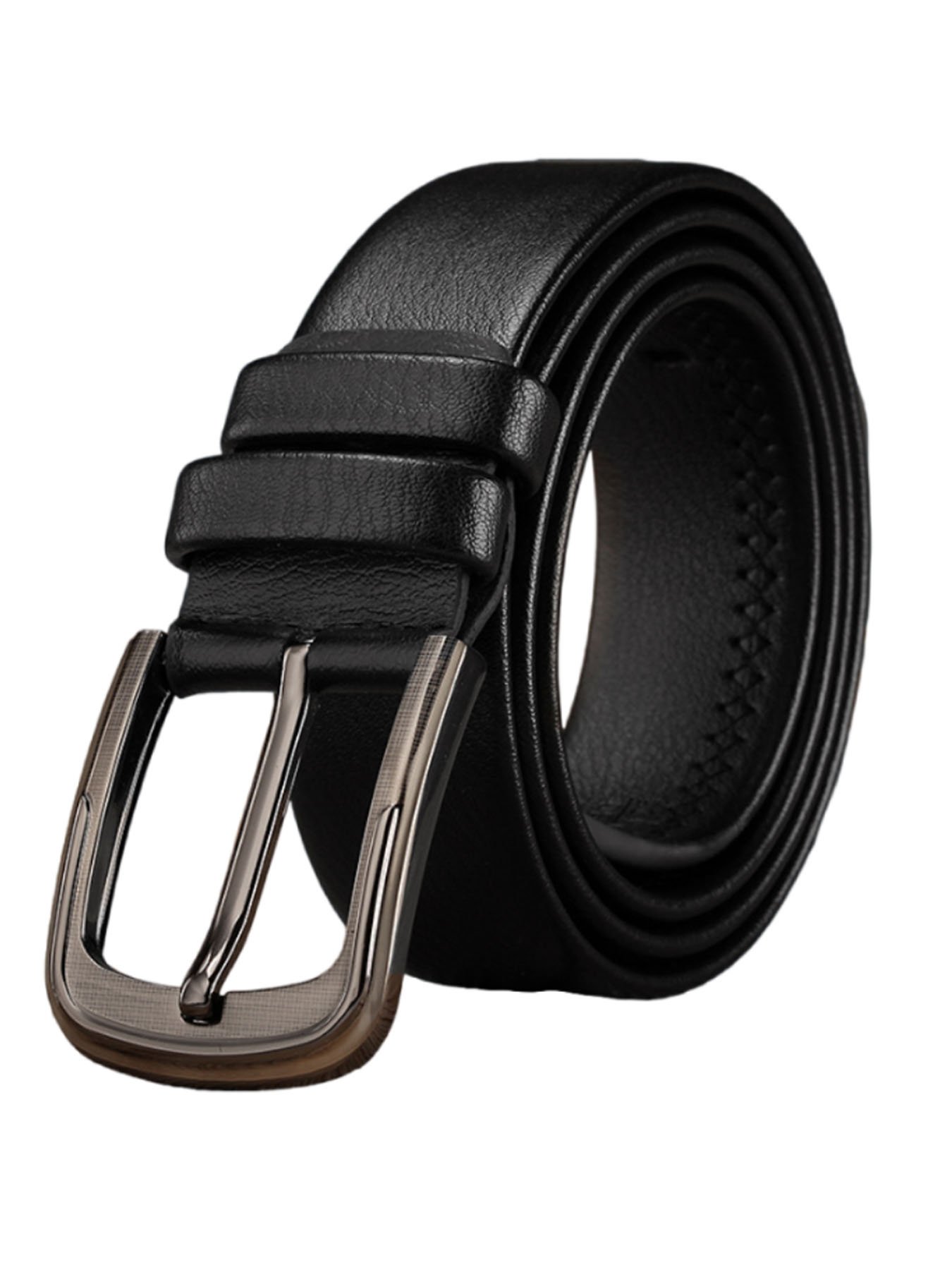 Men's genuine leather belt pin buckle belt, cowhide belt, simple fashion waistband