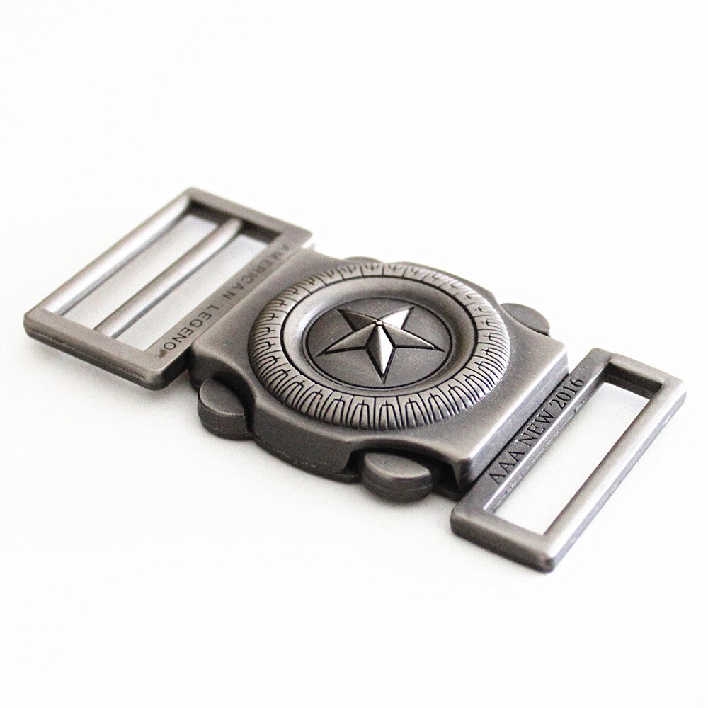 Factory Tactical Nylon Metal Buckle Custom Logo 30mm Metal Interlocking Waist Belt Buckle