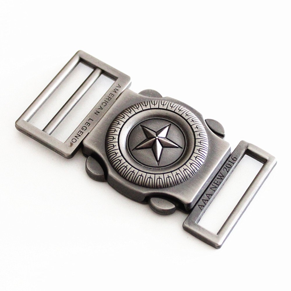 Factory Tactical Nylon Metal Buckle Custom Logo 30mm Metal Interlocking Waist Belt Buckle