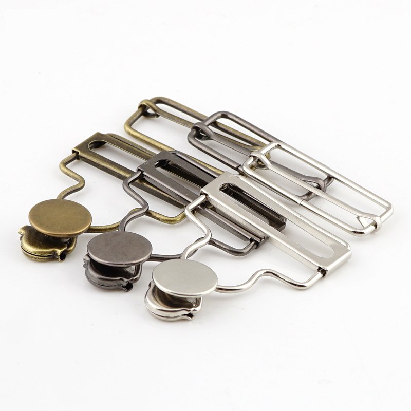 Factory supply High Quality Suspender Metal Buckles Jeans button For Garment Jeans