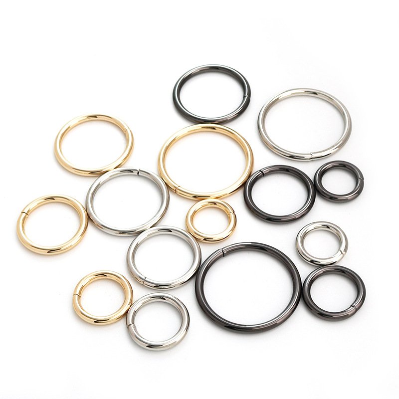 Dog Collar Hardware Fitting O Ring Buckles Various Size Round Ring Bag Strap Buckle For Handbag Accessories