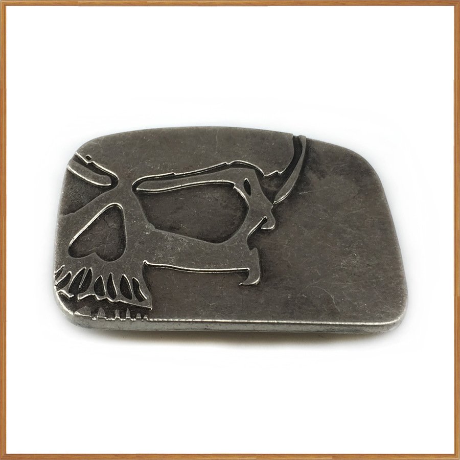 Vintage Hip Hop Retro Zinc Alloy Plate Buckle Western Cowboy Belt Buckle Custom Engraved Belt Buckle for Workers