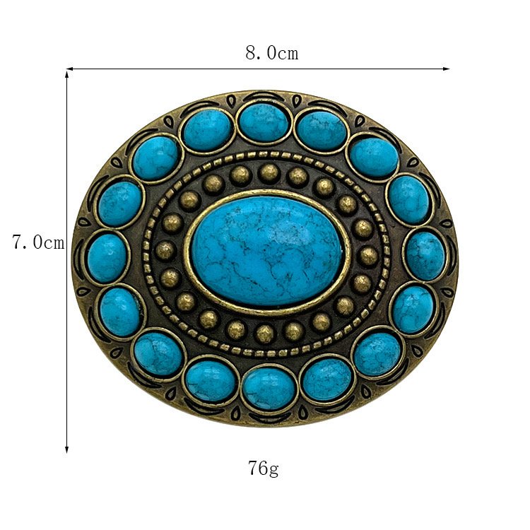 Wholesale Onyx Stone Men Belt Buckles Various Styles Cowboy Conchos Buckles for Belts