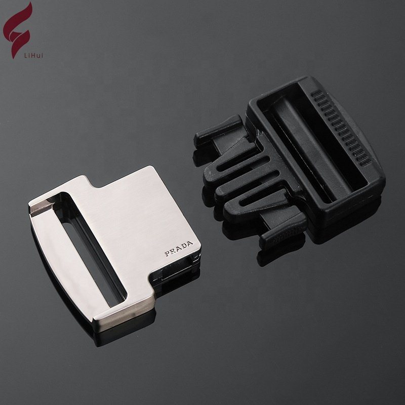 Lihui Designer Wide Belt Buckle Quick Release Metal Buckle All Metal Safety Belt Buckle For Shoulder Strap Backpack