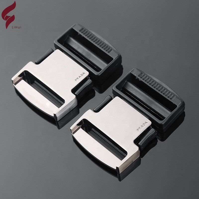Lihui Designer Wide Belt Buckle Quick Release Metal Buckle All Metal Safety Belt Buckle For Shoulder Strap Backpack