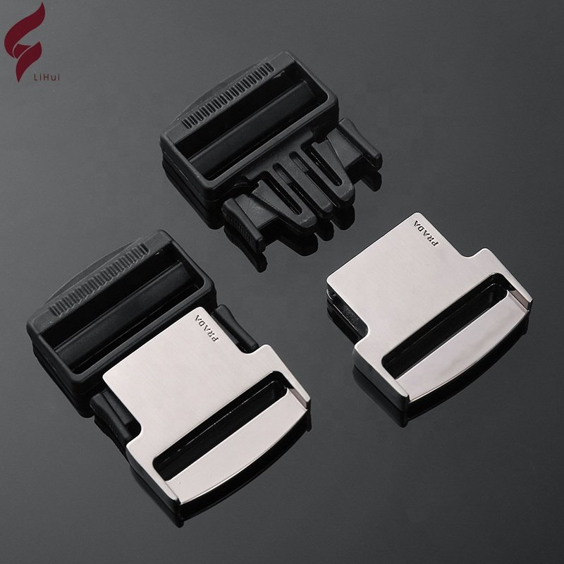 Lihui Designer Wide Belt Buckle Quick Release Metal Buckle All Metal Safety Belt Buckle For Shoulder Strap Backpack