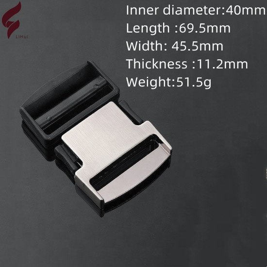 Lihui Designer Wide Belt Buckle Quick Release Metal Buckle All Metal Safety Belt Buckle For Shoulder Strap Backpack