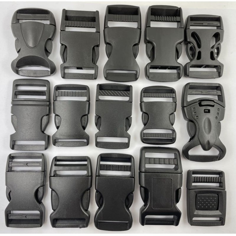 1cm 1.5cm 2.5cm -5cm DTM color plastic fashion bag accessory adjustable quick release buckle bag pack insert lock buckle