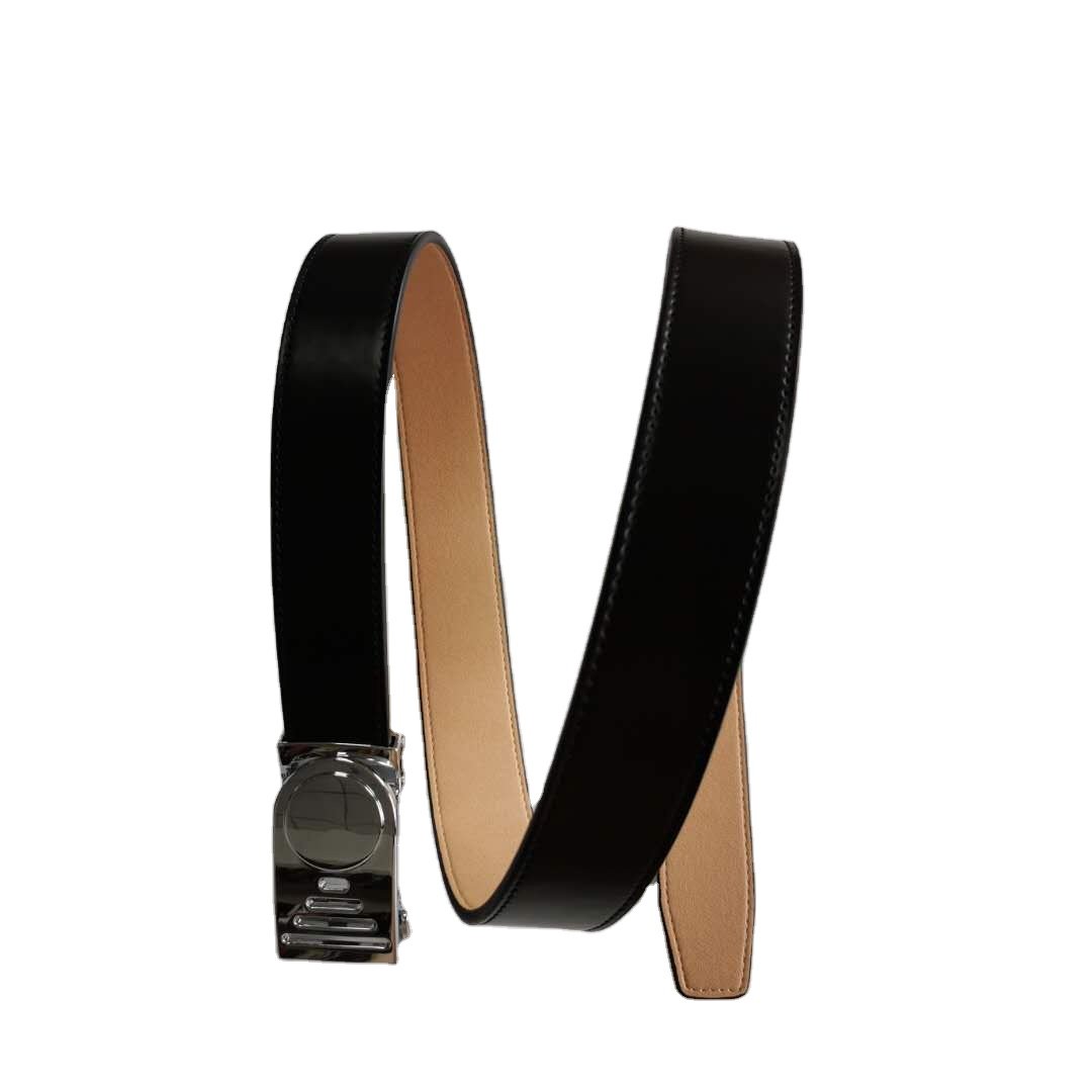 2024 New Design Business Style Belts for Men Split & PU Leather with Automatic Sliding Buckle belt for men