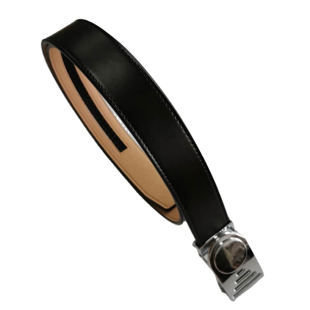 2024 New Design Business Style Belts for Men Split & PU Leather with Automatic Sliding Buckle belt for men