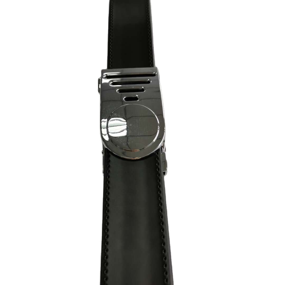 2024 New Design Business Style Belts for Men Split & PU Leather with Automatic Sliding Buckle belt for men