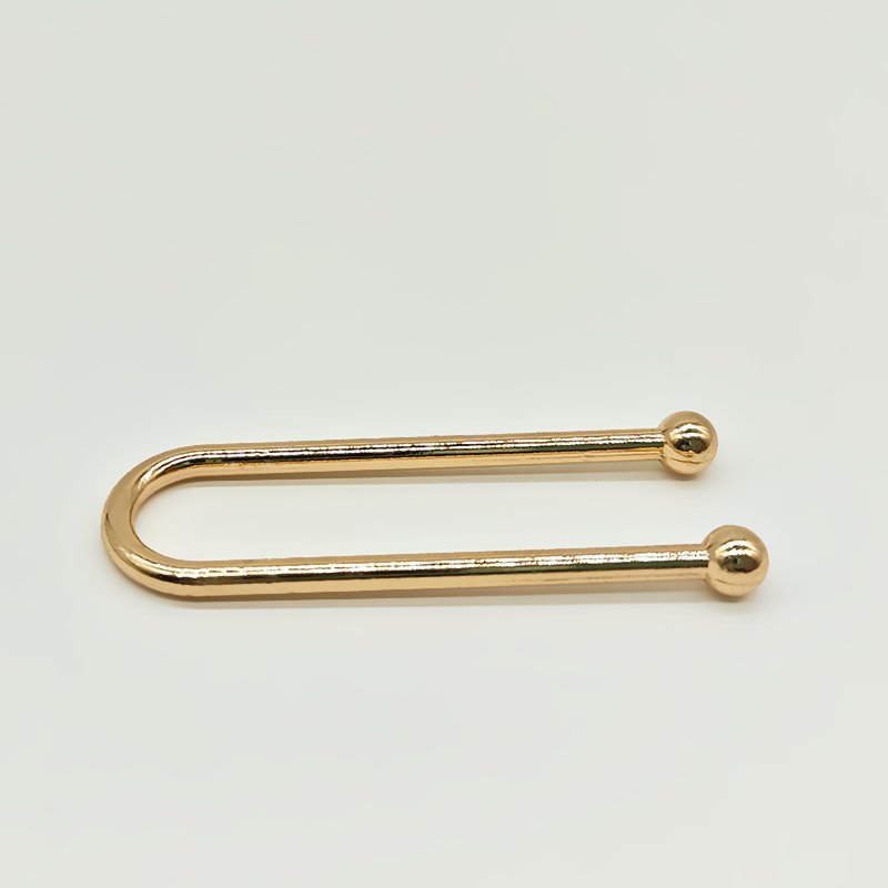 Custom Logo Clothes Accessories Reusable U Shape Lingerie Ring Slider Buckle Gold Plated Straps Hardware Buckle For Swimwear