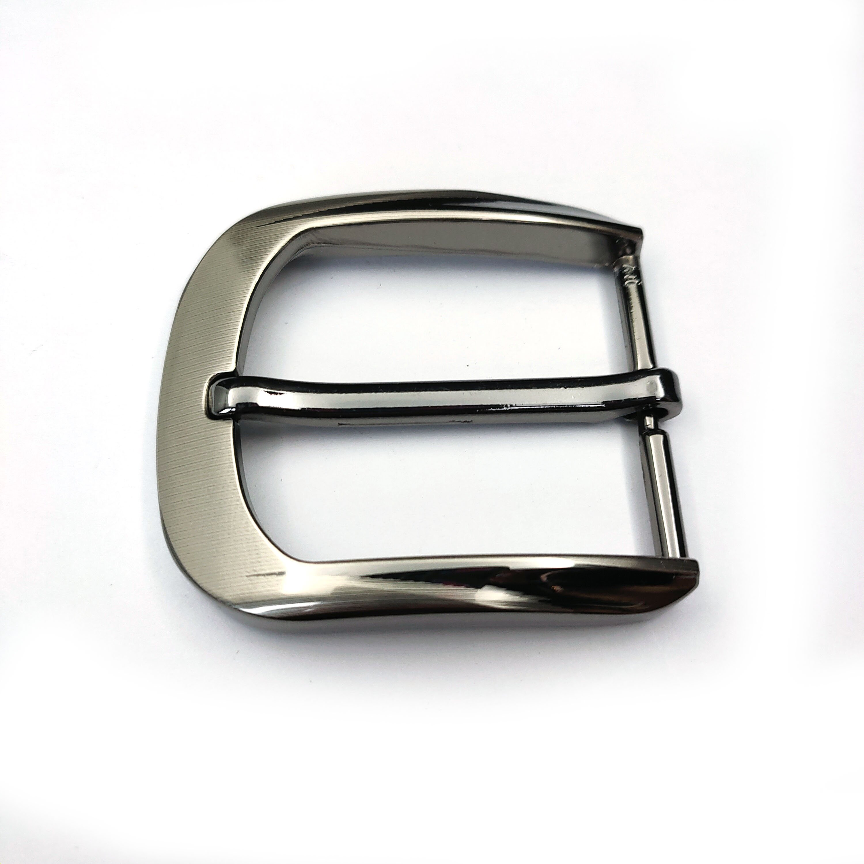 40mm Men's Casual Belt Buckle Rectangle Single Pin Buckle Zinc Alloy Leather Belt Buckle