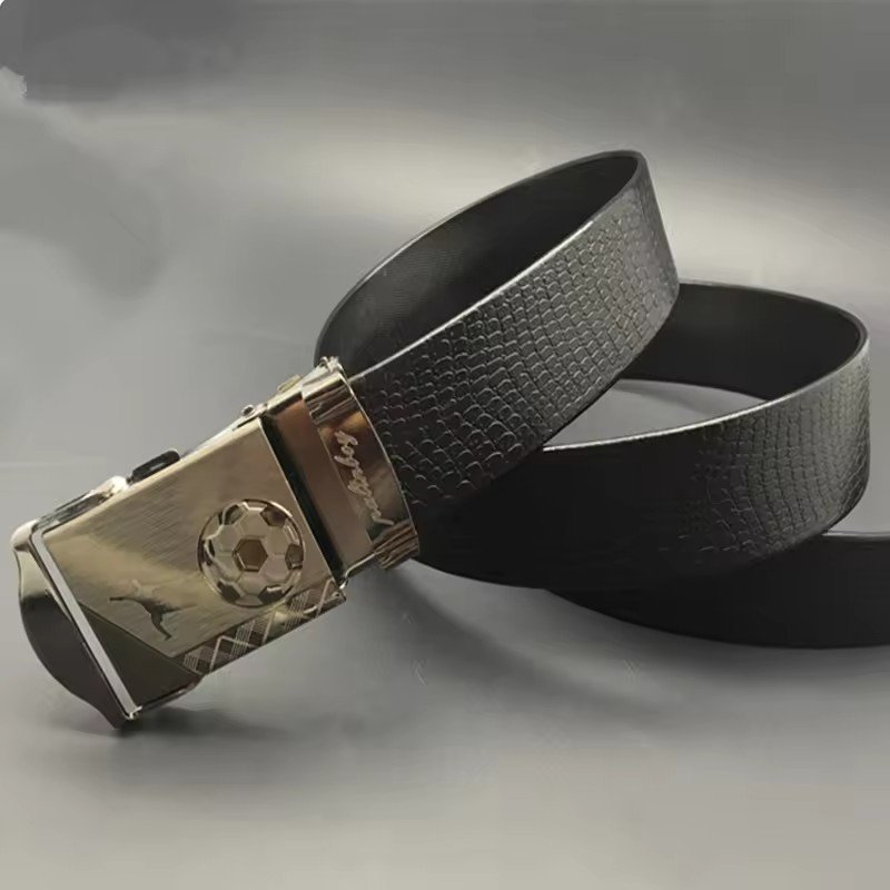 Customized Luxury Genuine Cowhide Leather Belt in Factory Alloy 3.8Pin Buckle Wholesale OEM Genuine Leather Belt