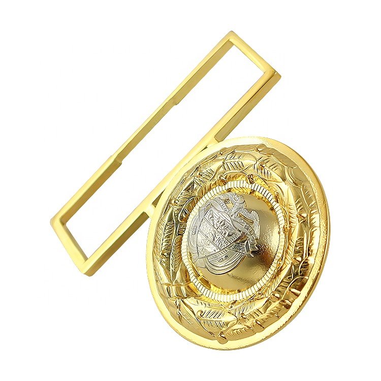 2pcs Button Band Clasp Design Your Own Luxury Belt Buckle Clasp Manufacturing Gold Jacket Coat Belts Belt Buckle