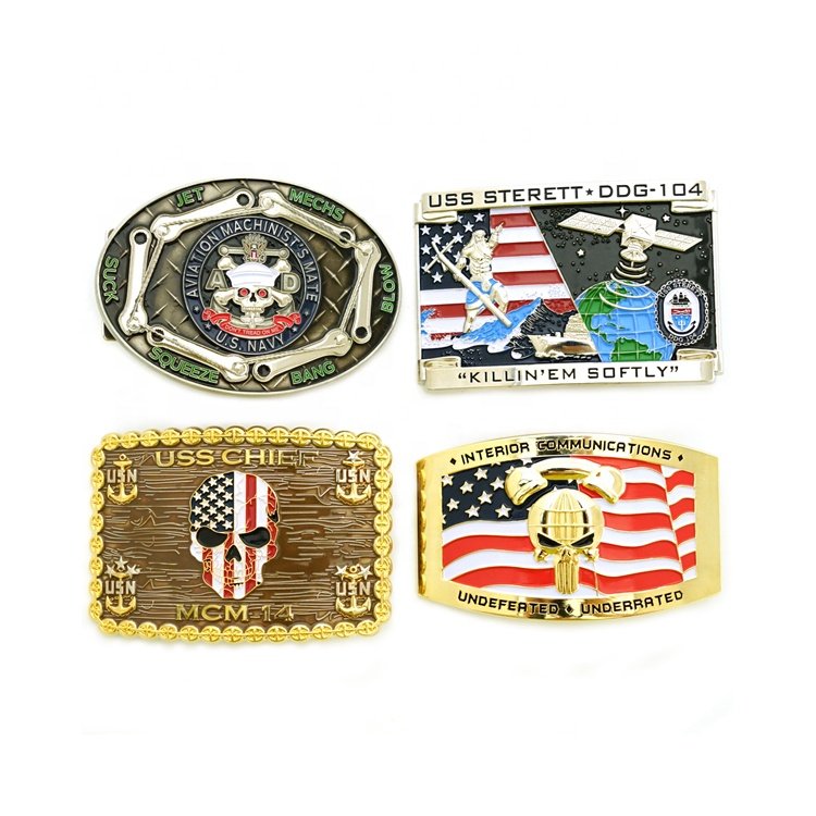 3D China Factory Custom Logo Fashion Shape Men Metal Belt Buckles