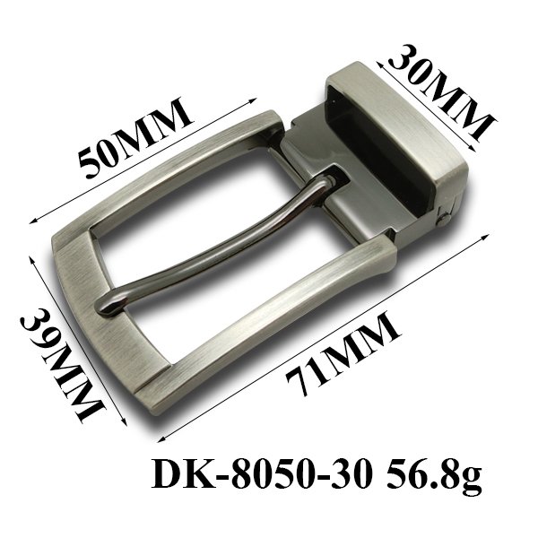 Clip Technical Plating Gunmetal Brush Plain Type Male Used Durable Daily Wear Clip Pin Belt Buckles for Leather