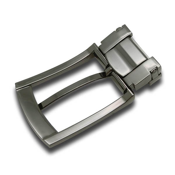 Clip Technical Plating Gunmetal Brush Plain Type Male Used Durable Daily Wear Clip Pin Belt Buckles for Leather