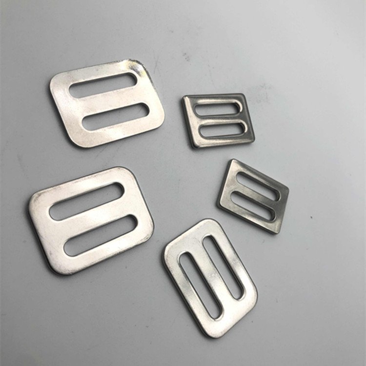 Bag Accessories Square Metal Webbing Buckle Stainless Steel Bag Adjust Slider Buckle