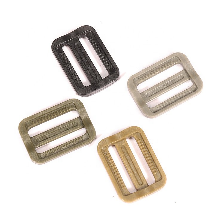 Yakeda Tactical Belt Tri Glide Slide Buckle Adjustable Tactical Backpack Buckle Hunting Belt Webbing Plastic Buckle