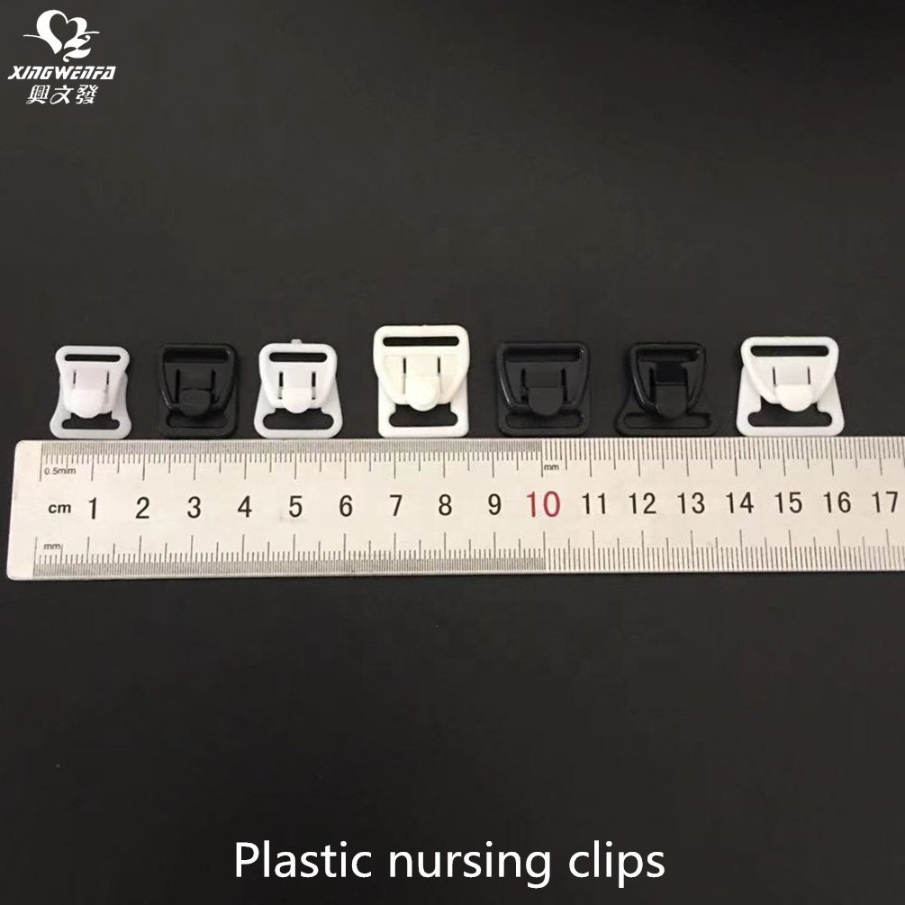 Underwear accessoires 12mm 15mm 18mm plastic Nursing bra clips mommy buckle