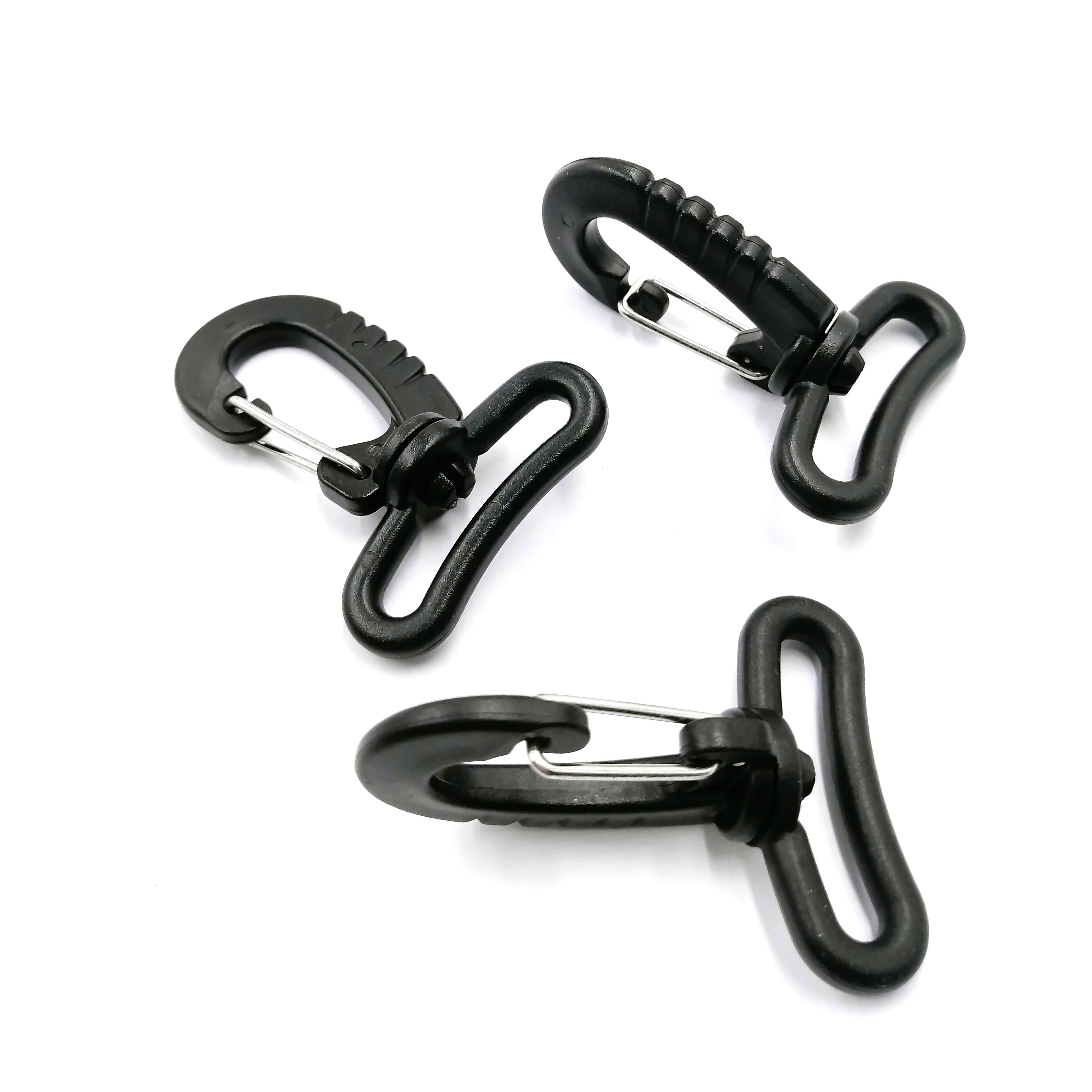 Wholesale Paracord Lanyard Hook Buckle Plastic Lobster Clasp Strap Clip Swivel Hook For Keychain Webbing Backpack