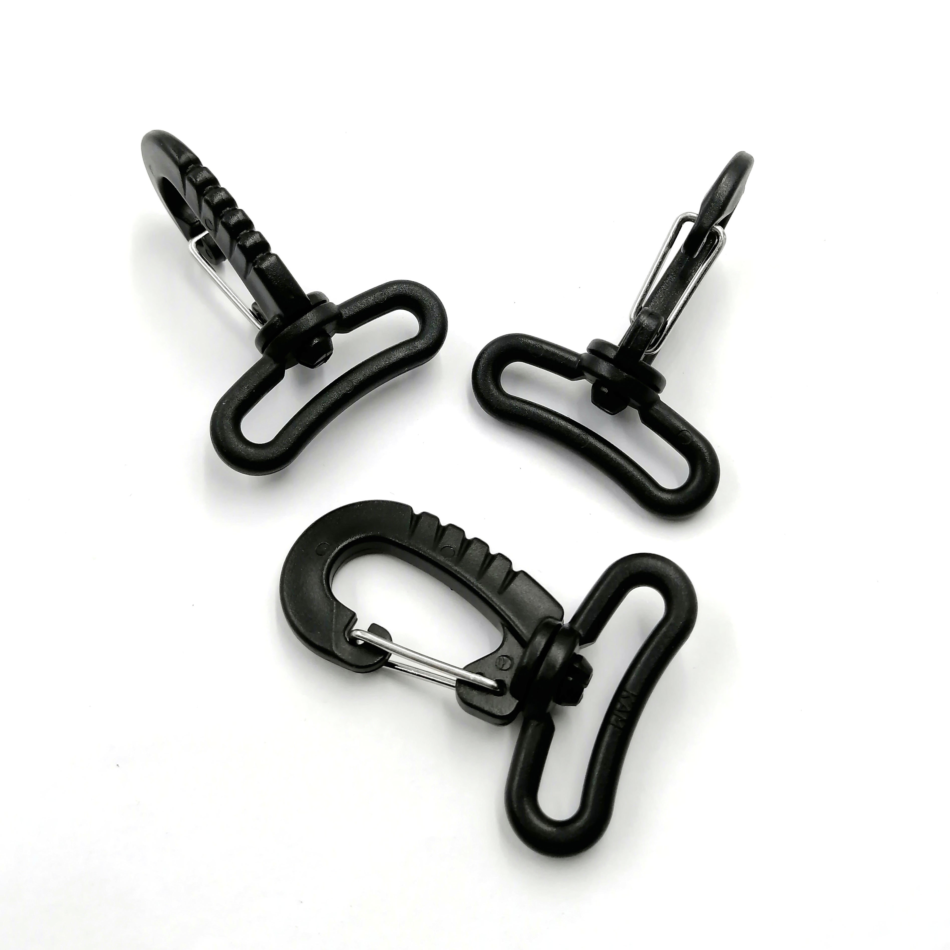 Wholesale Paracord Lanyard Hook Buckle Plastic Lobster Clasp Strap Clip Swivel Hook For Keychain Webbing Backpack