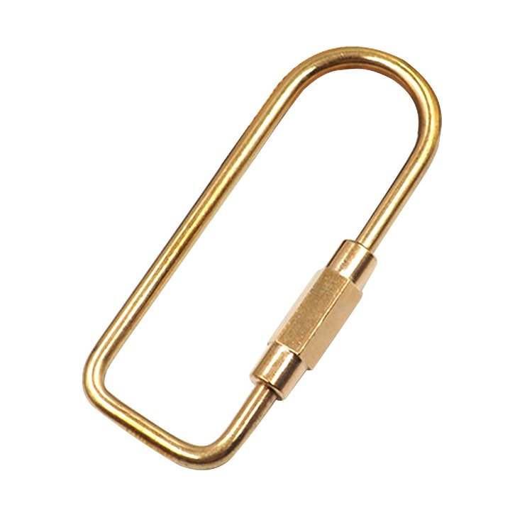 handbag and pet collar accessories high quality strong metal Buckle solid brass Screw Key Ring