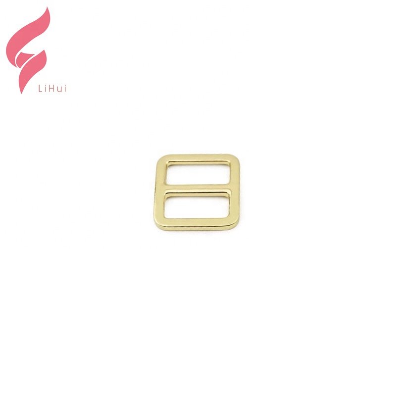 LiHui hardware popular metal bag adjustable buckle zinc alloy tri-glide buttons strap tri glide buckles for handbags