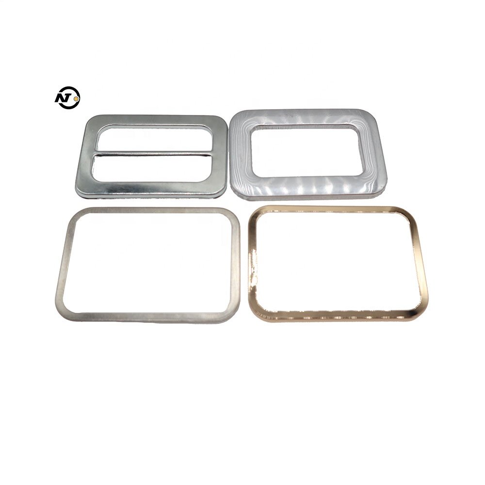 New Design Ring Covered Buckle Aluminum Blank Buckle Metal Wire Shank Buttons Factory