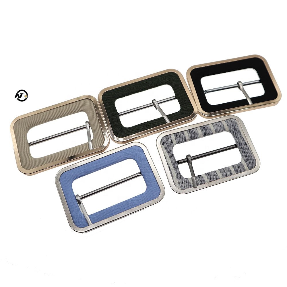 New Design Ring Covered Buckle Aluminum Blank Buckle Metal Wire Shank Buttons Factory