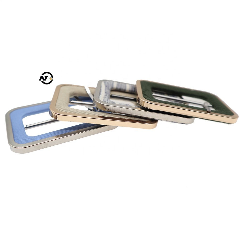 New Design Ring Covered Buckle Aluminum Blank Buckle Metal Wire Shank Buttons Factory
