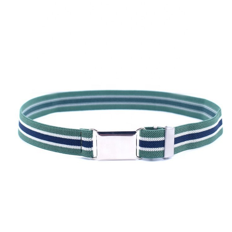 Multi-color Casual Children's Elastic Belt for Boys Girls Dress Jeans adjustable buckle elastic kids belt
