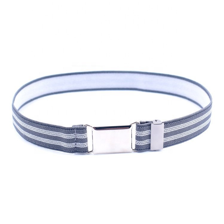 Multi-color Casual Children's Elastic Belt for Boys Girls Dress Jeans adjustable buckle elastic kids belt
