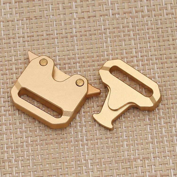 Factory price tactical buckle 38mm Aluminum buckle outdoor mountain Climbing metal tactical buckle