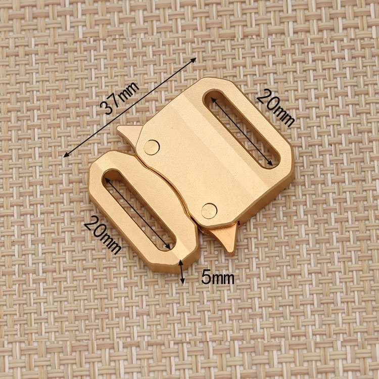 Factory price tactical buckle 38mm Aluminum buckle outdoor mountain Climbing metal tactical buckle