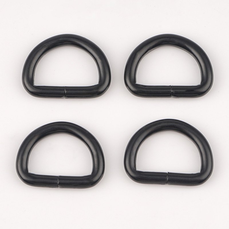 19mm D Buckle Ring Semi-Circular D Matte Black D-Ring for Bag Hand DIY Accessories