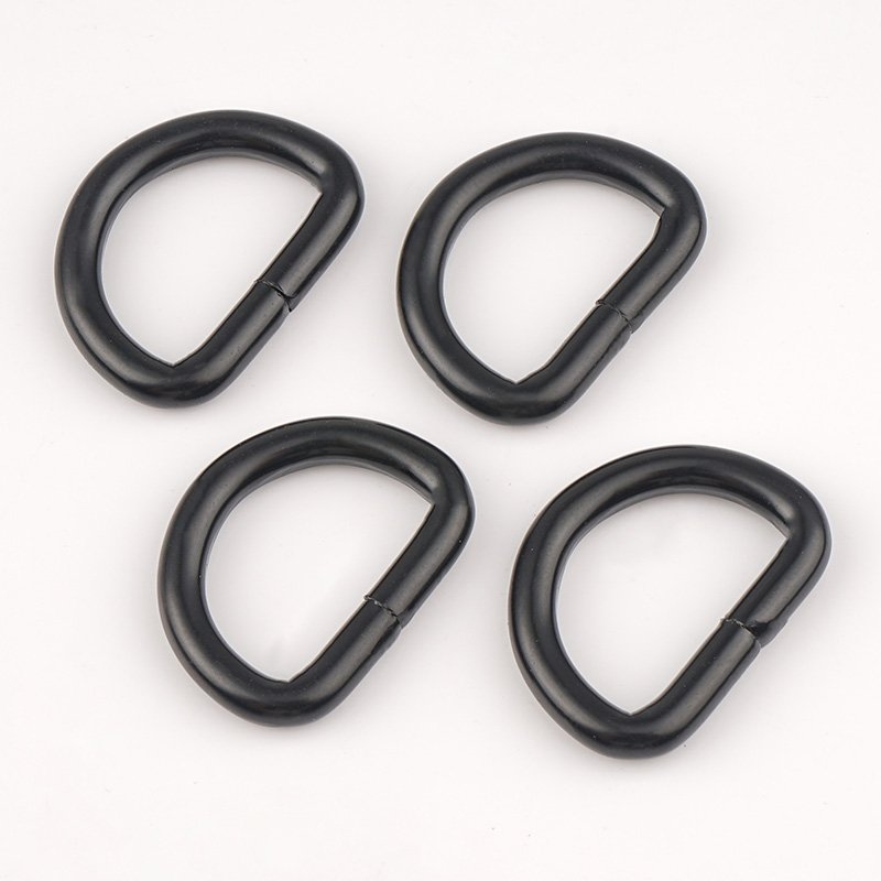19mm D Buckle Ring Semi-Circular D Matte Black D-Ring for Bag Hand DIY Accessories