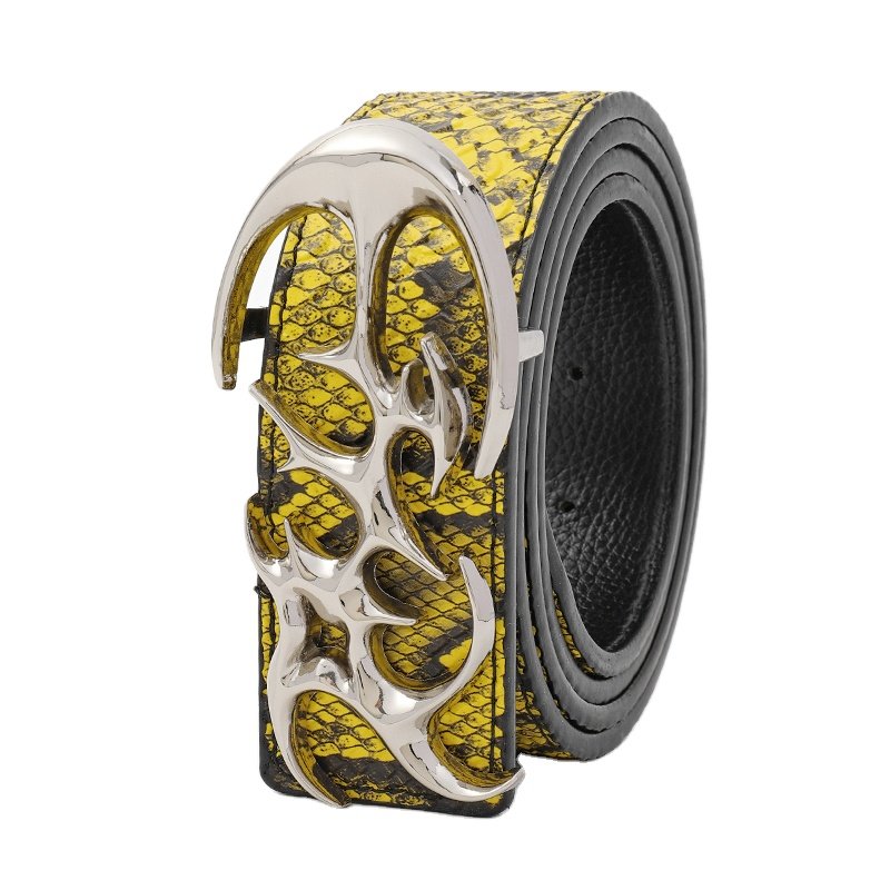 3D snakeskin Belt Imitation Nylon Printed Heat Transfer Webbed/Lanyard/Shoe Material PU Belts
