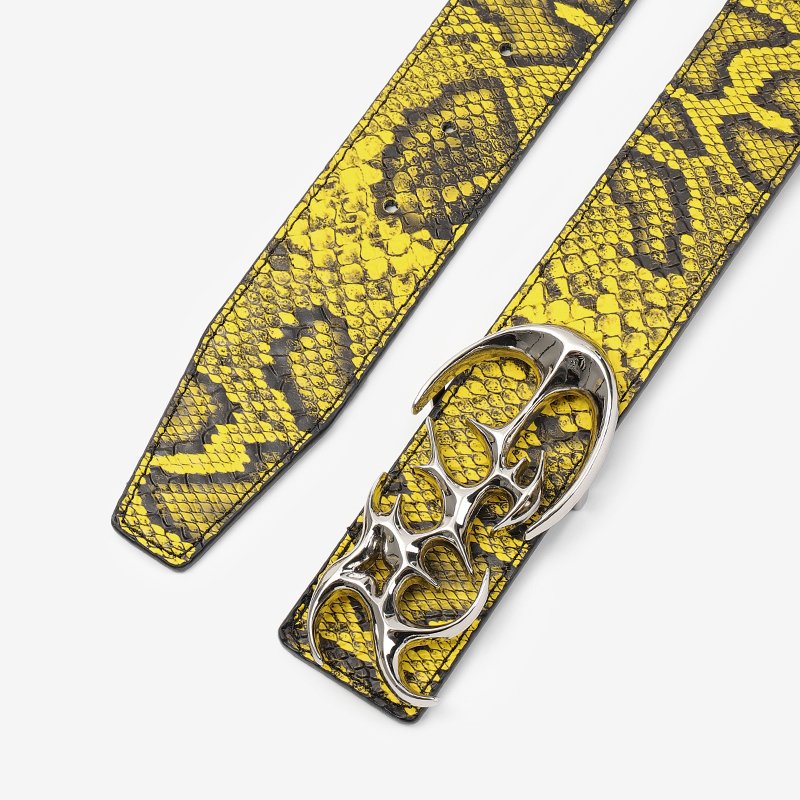 3D snakeskin Belt Imitation Nylon Printed Heat Transfer Webbed/Lanyard/Shoe Material PU Belts