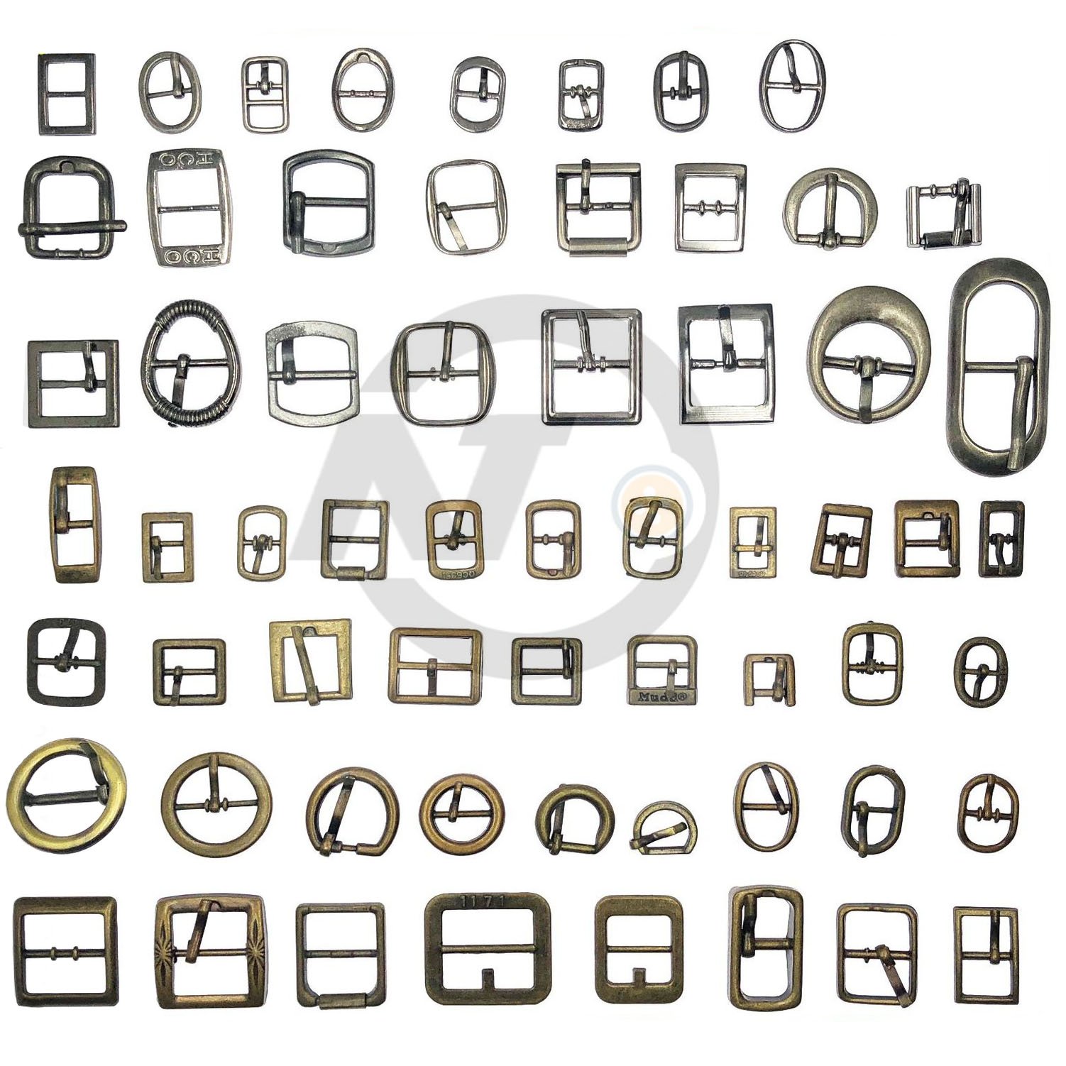 Adjust Tri-glide Pin Buckle Belt Strap Diamond Button Triglides Slider Buckle