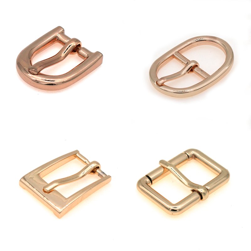 High Quality Customized luggage metal female bag shoulder strap belt adjustment pin buckle D ring clothing accessories