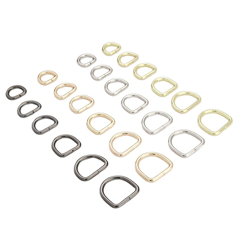 D Type Buckle Metal Clasp D Type Buckle Iron Ring Bag Hardware Accessories