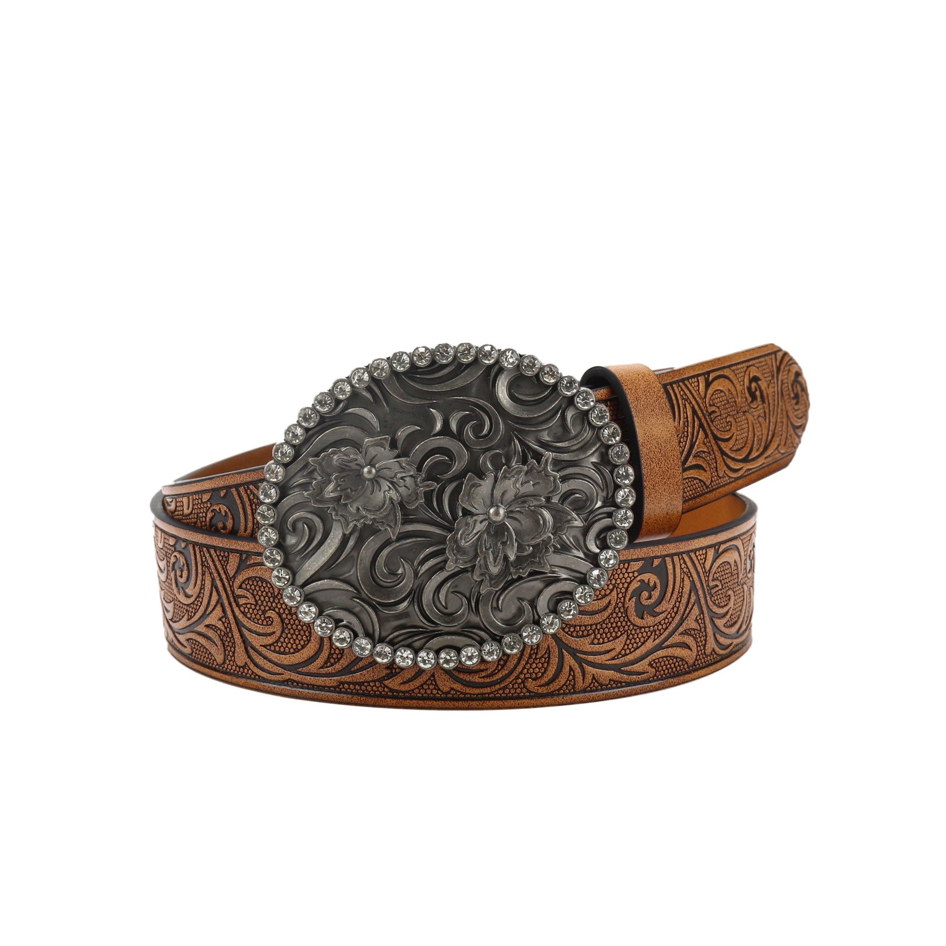 Factory Western denim pu leather belt with large needle buckle trendy retro youth Retro men's punk PU belt customized logo