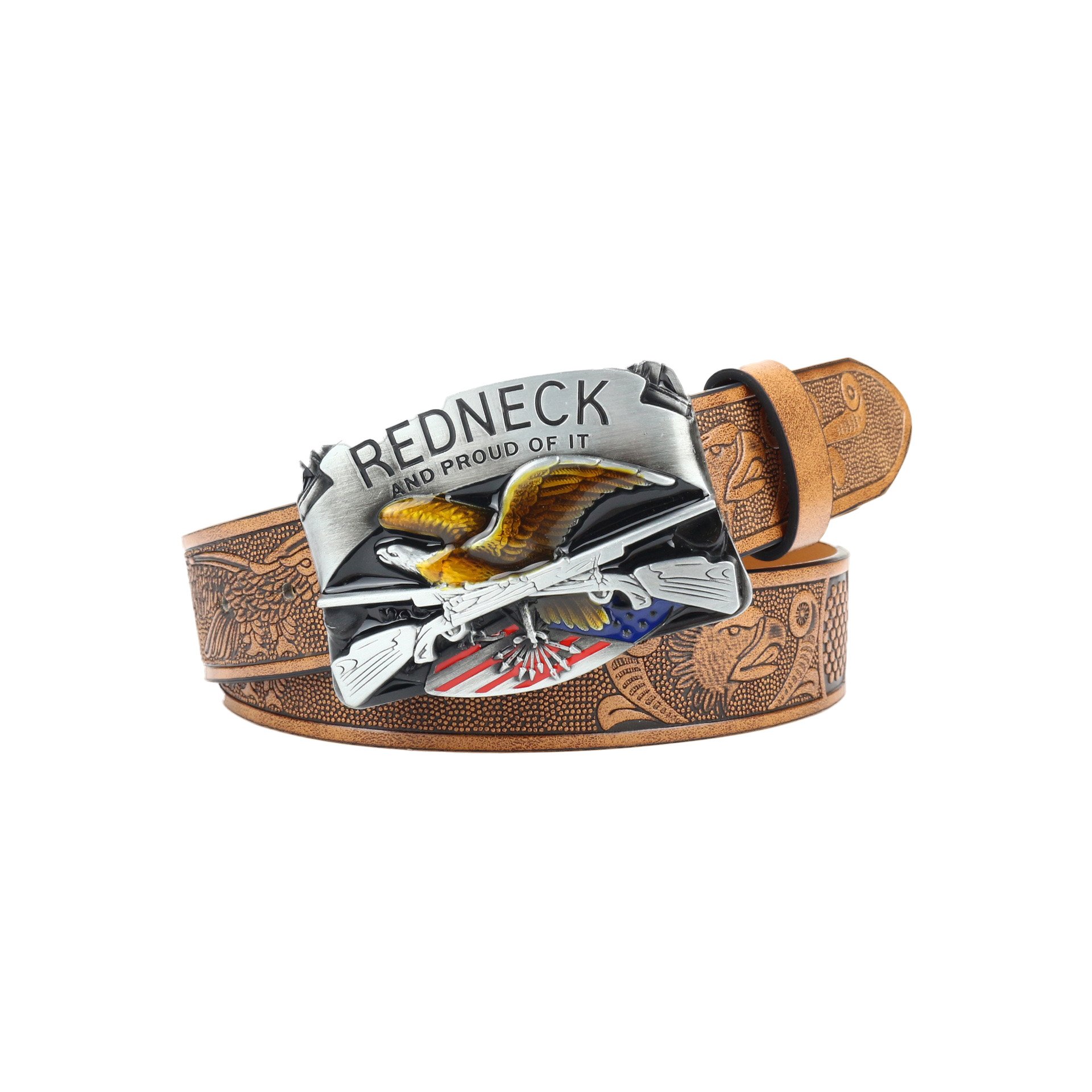 Factory Western denim pu leather belt with large needle buckle trendy retro youth Retro men's punk PU belt customized logo