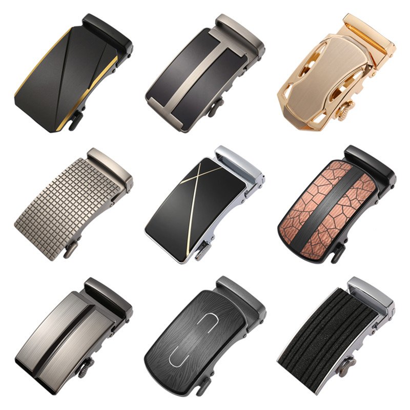 LQbelt GuangZhou Buckle Alloy Men's Automatic Buckles Factory Wholesale More Design Ratchet Buckle OEM LOGO High Quality STOCK