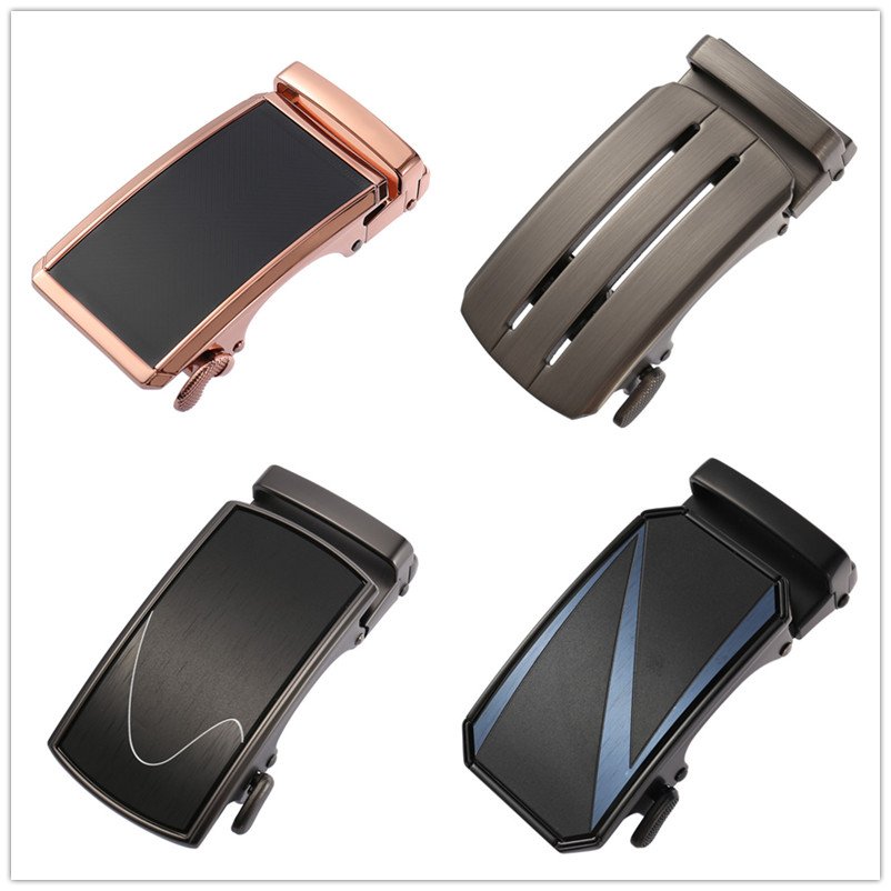 LQbelt GuangZhou Buckle Alloy Men's Automatic Buckles Factory Wholesale More Design Ratchet Buckle OEM LOGO High Quality STOCK
