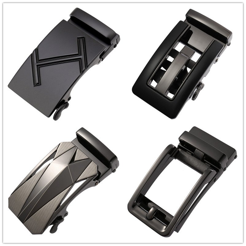 LQbelt GuangZhou Buckle Alloy Men's Automatic Buckles Factory Wholesale More Design Ratchet Buckle OEM LOGO High Quality STOCK