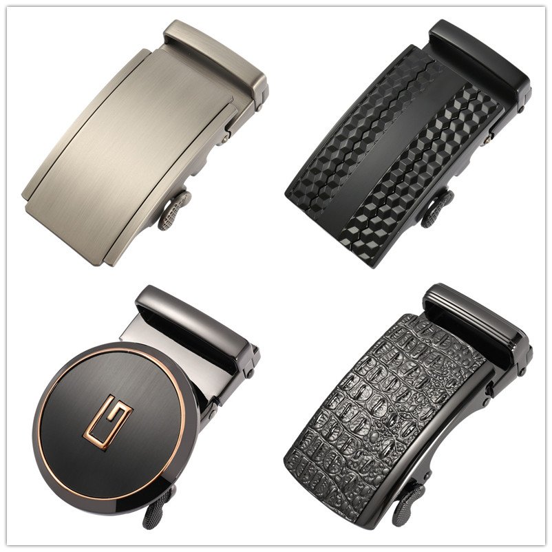 LQbelt GuangZhou Buckle Alloy Men's Automatic Buckles Factory Wholesale More Design Ratchet Buckle OEM LOGO High Quality STOCK