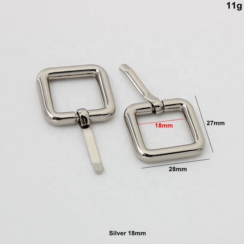 Nolvo15mm 18mm 25mm 32mm 38mm metal Round Rectangular Factory Promotion metal pin buckle for handbags Accessories